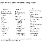 New Yorker cartoon formula